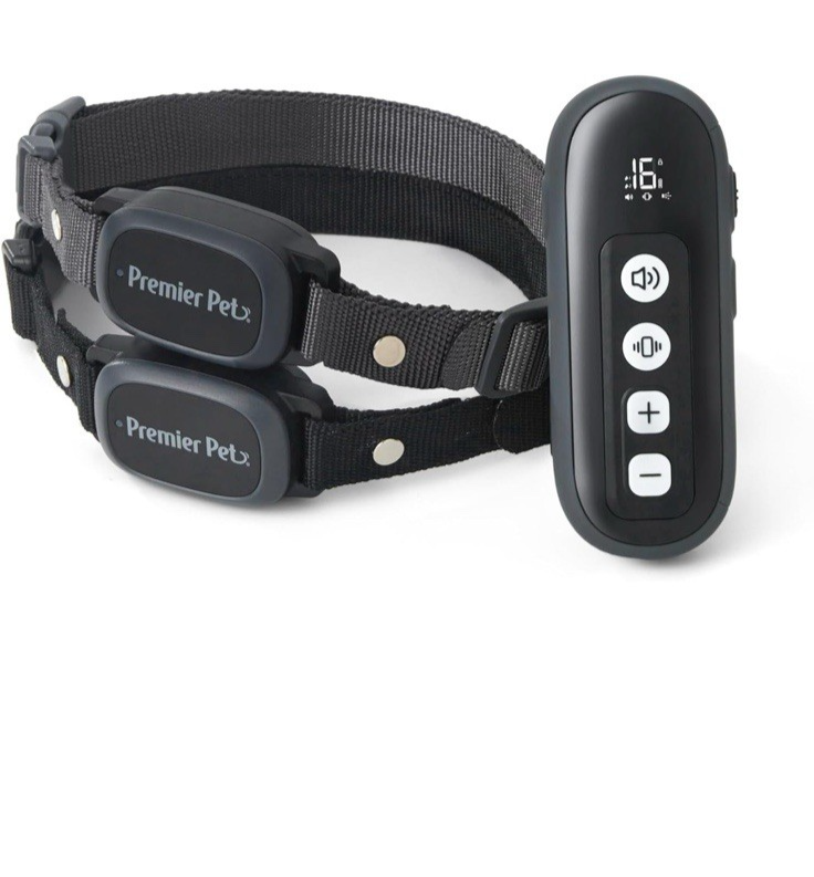 Dog Static Collar - 1000ft Dog Training Collar 2-Dog Bundle with Remote