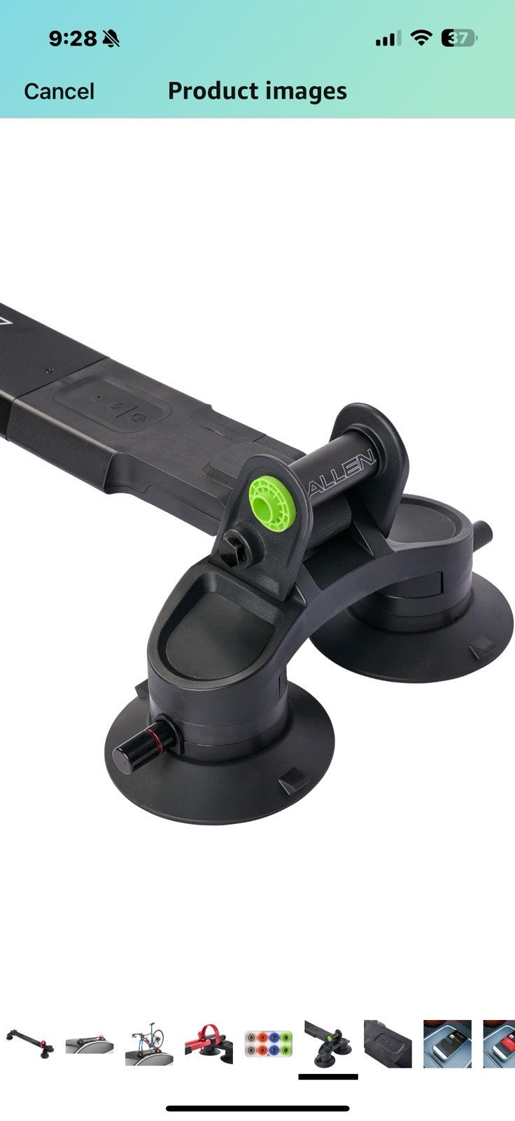 Allen Smart Suction™ Roof Mount 1-Bike Rack, Model SB-01