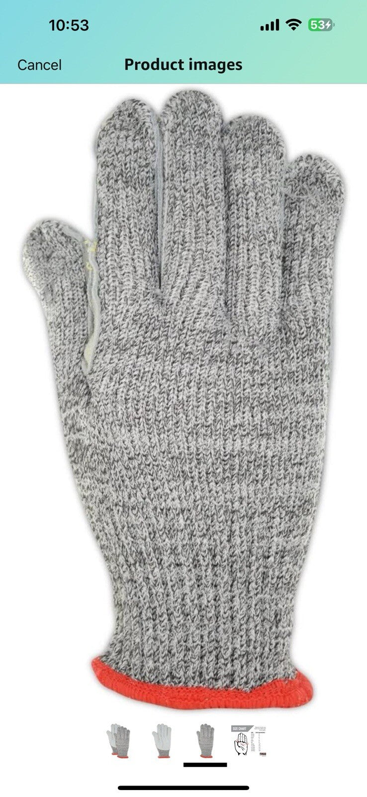 MAGID CutMaster H500LEA Hyperon Split Leather Palm Glove -Cut Level12 Pair 11XXL