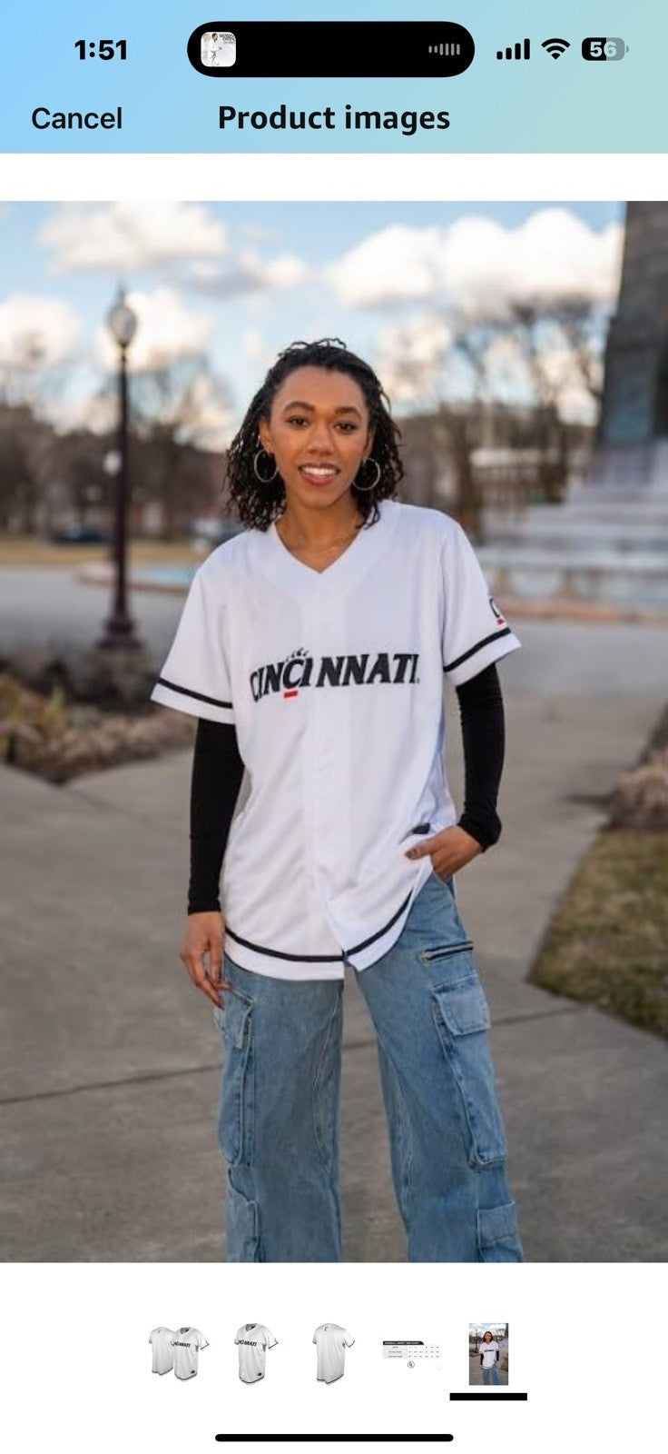 NCAA Mens Cincinnati Bearcats Baseball X Large 