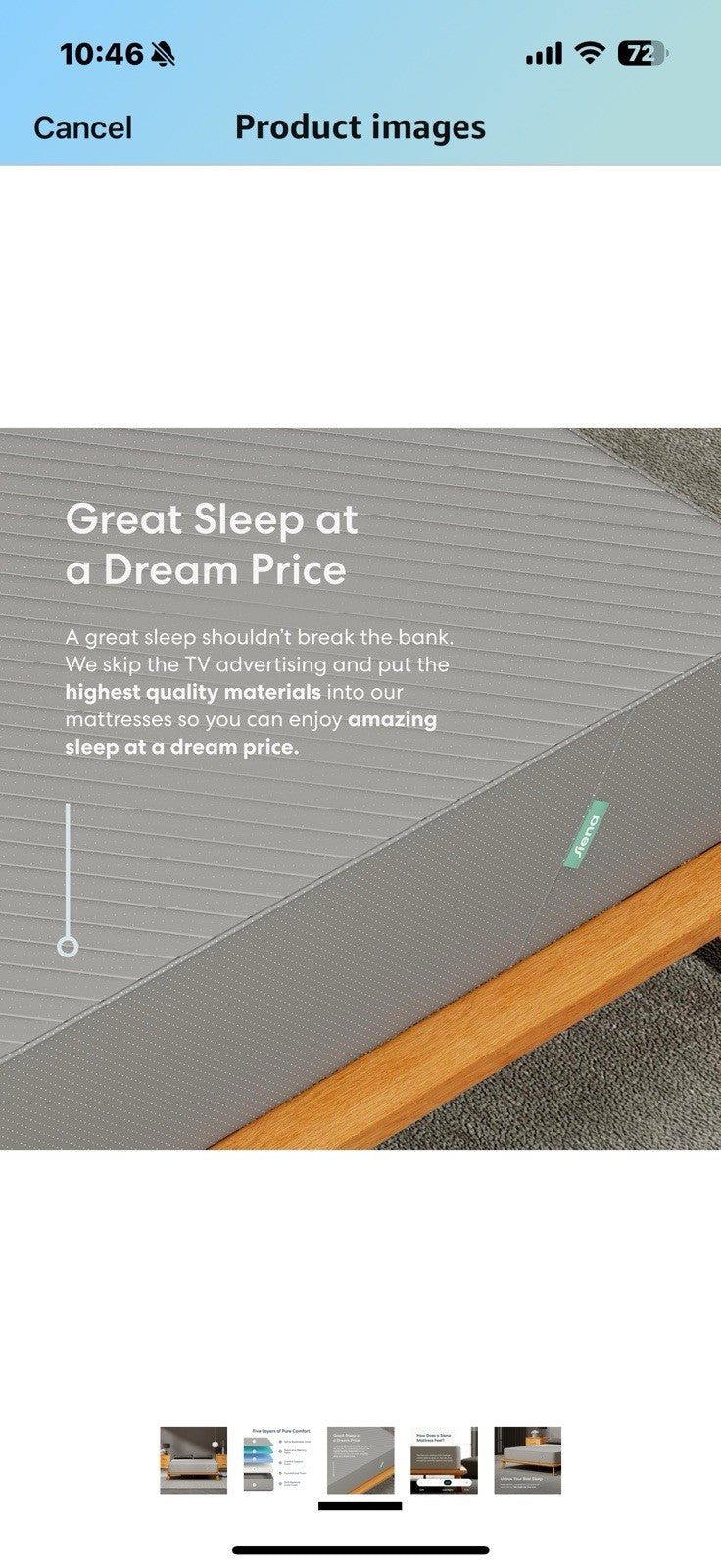 Siena 14" Twin Memory Foam Mattress & 2 Bonus Pillows - Medium Firm -