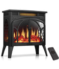 ZAFRO Freestanding 24″ Electric Fireplace Stove, 5100 BTU Portable 