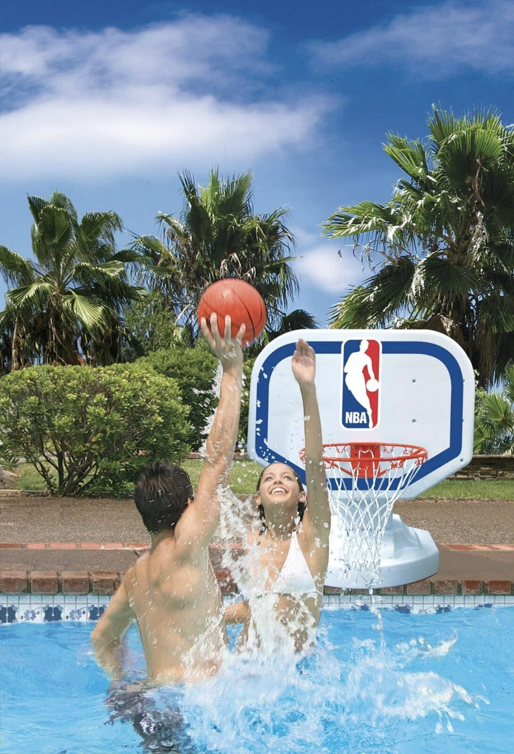 Poolmaster 72900 NBA Logo USA Competition-Poolside Basketball Tiny Part Damage