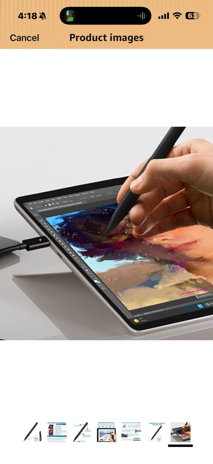 Surface Slim Pen 2 Matte - Bluetooth 5.0 Connectivity - 4,096 Points of Pressure