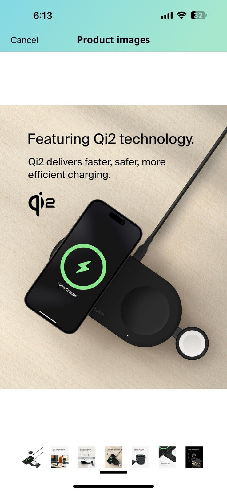 Belkin BoostCharge Pro 3-in-1 MagSafe-Compatible Wireless Charging Pad 