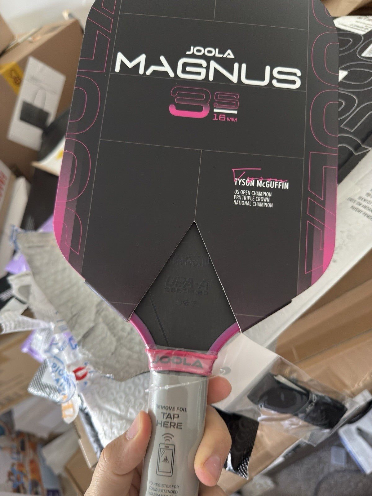 JOOLA 3S PICKLEBALL PADDLES RAW CARBON FIBER SURFACE BEN JOHNS MAGNUS 14 MM