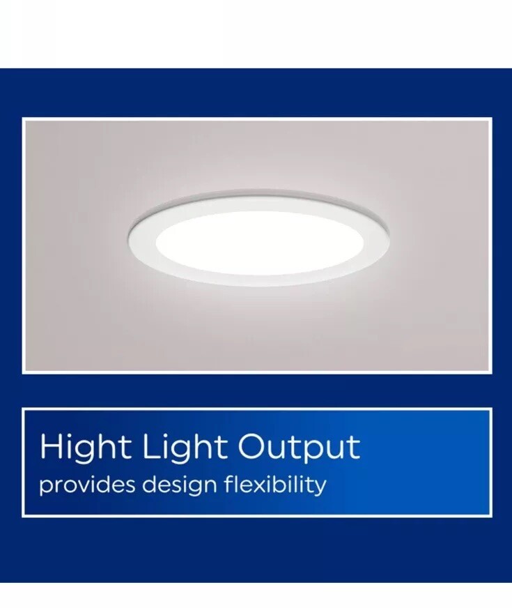 GE Color Select LED Wafer Downlight, Premium High-Lumen Direct Wire Ceiling