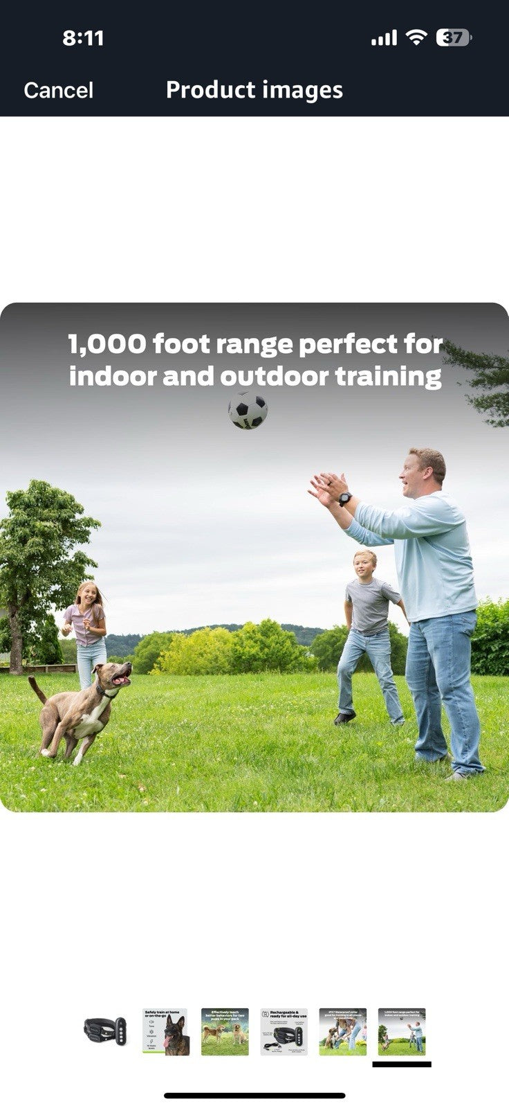 Dog Static Collar - 1000ft Dog Training Collar 2-Dog Bundle with Remote