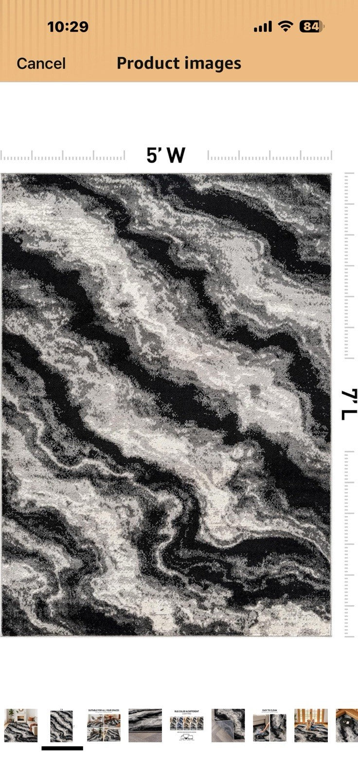 Rugshop Modern Contrast Indoor Area Rug for Living Room