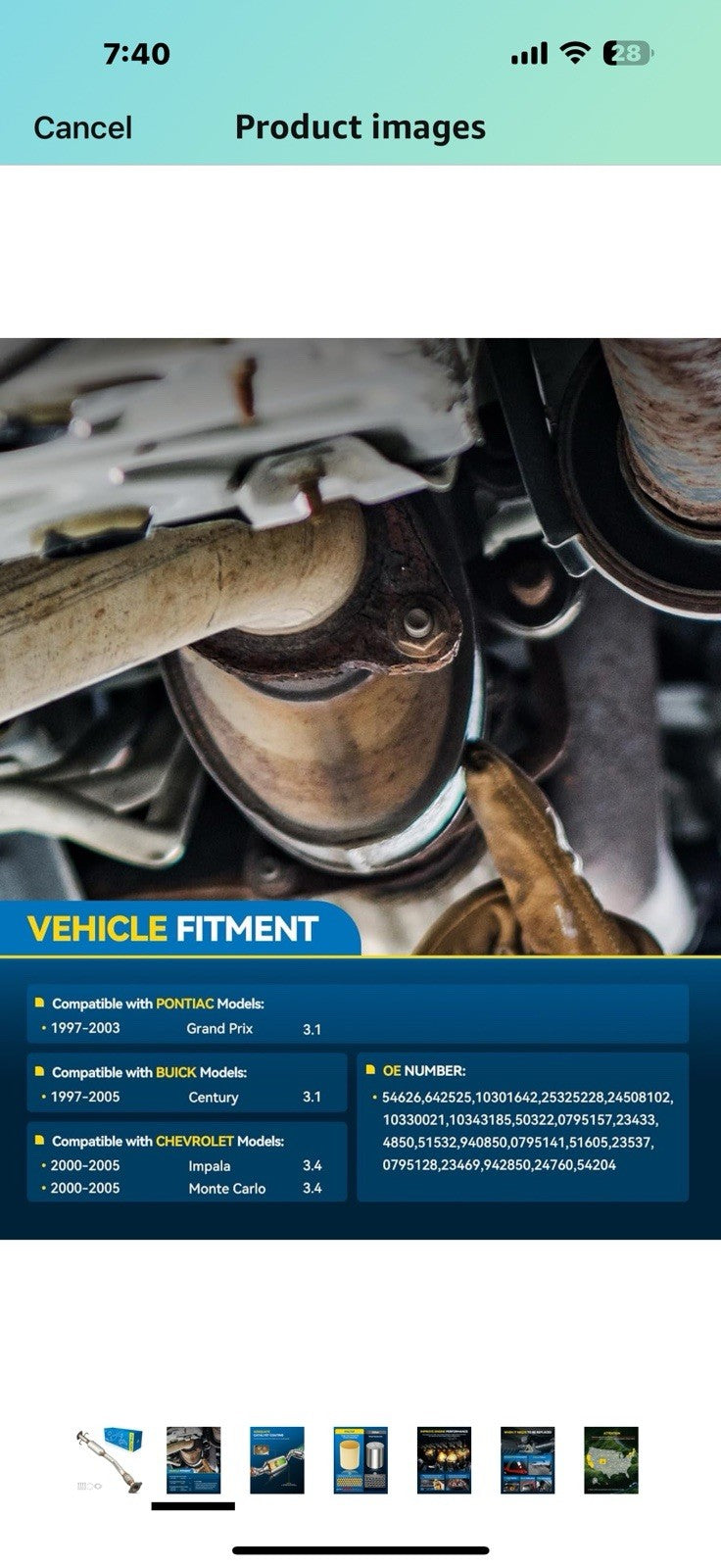 PHILTOP Catalytic Converter Kit Compatible with Buick, Chevrolet, Pontiac 