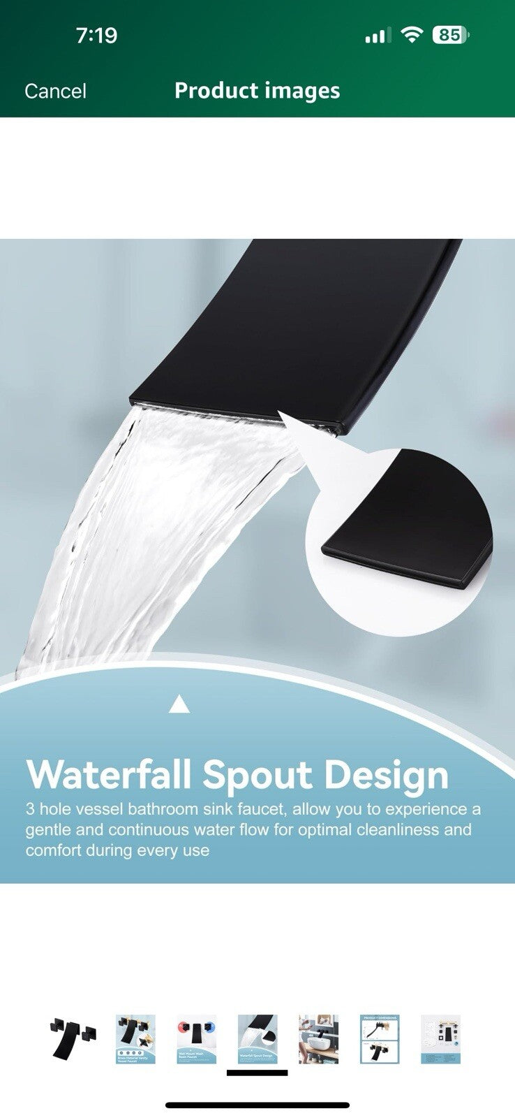 Vanity Vessel Faucet, Wall Mount Brass Wash Basin Faucet for Bathroom 