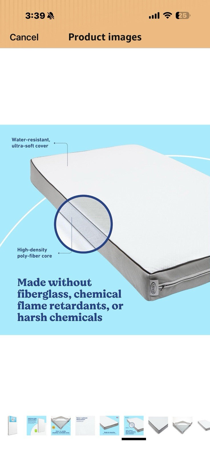 Graco Basics 5-Inch Crib & Toddler Mattress — Premium Ultra-Soft Crib