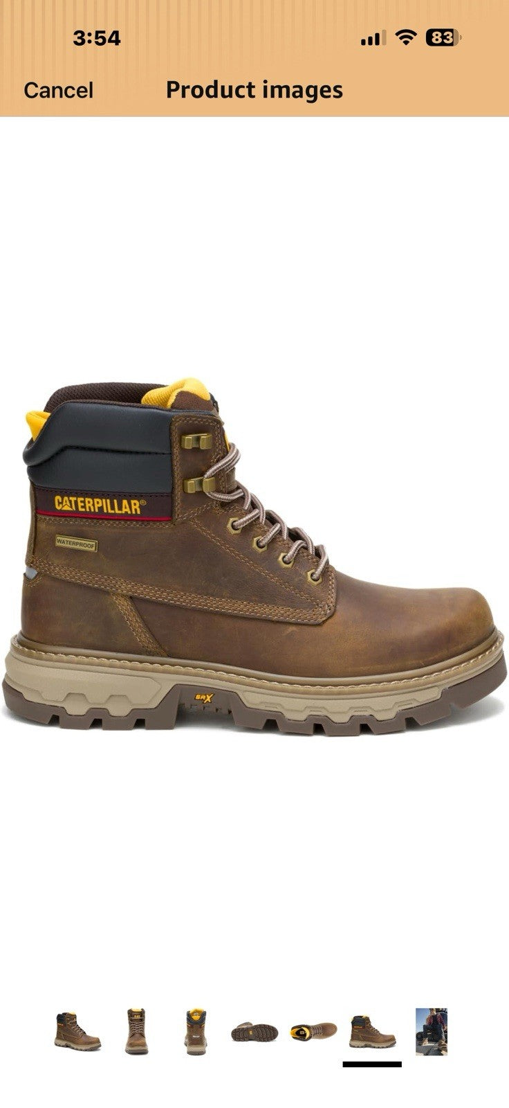 CAT Unisex Adult Colorado Equip 6" Waterproof  Size 10 
