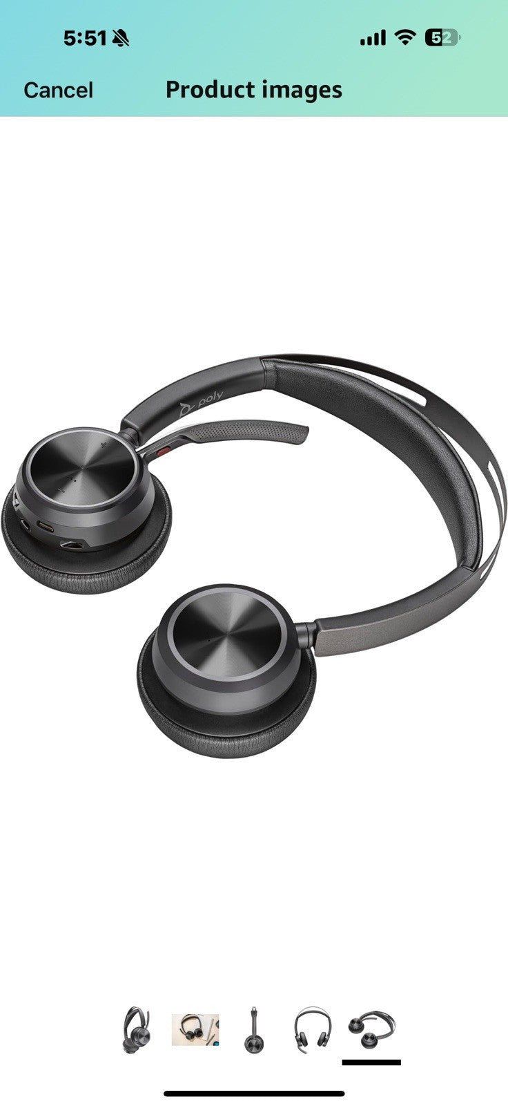 POLY Voyager Focus 2 USB-C-C Headset USB-C/A Adapter (A58JCAA)