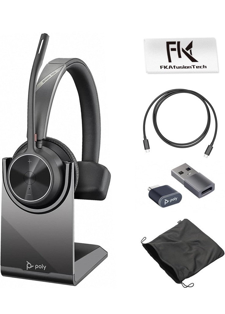 Poly Voyager 4310 UC Wireless Headset & Charge Stand - Single-Ear Headset,