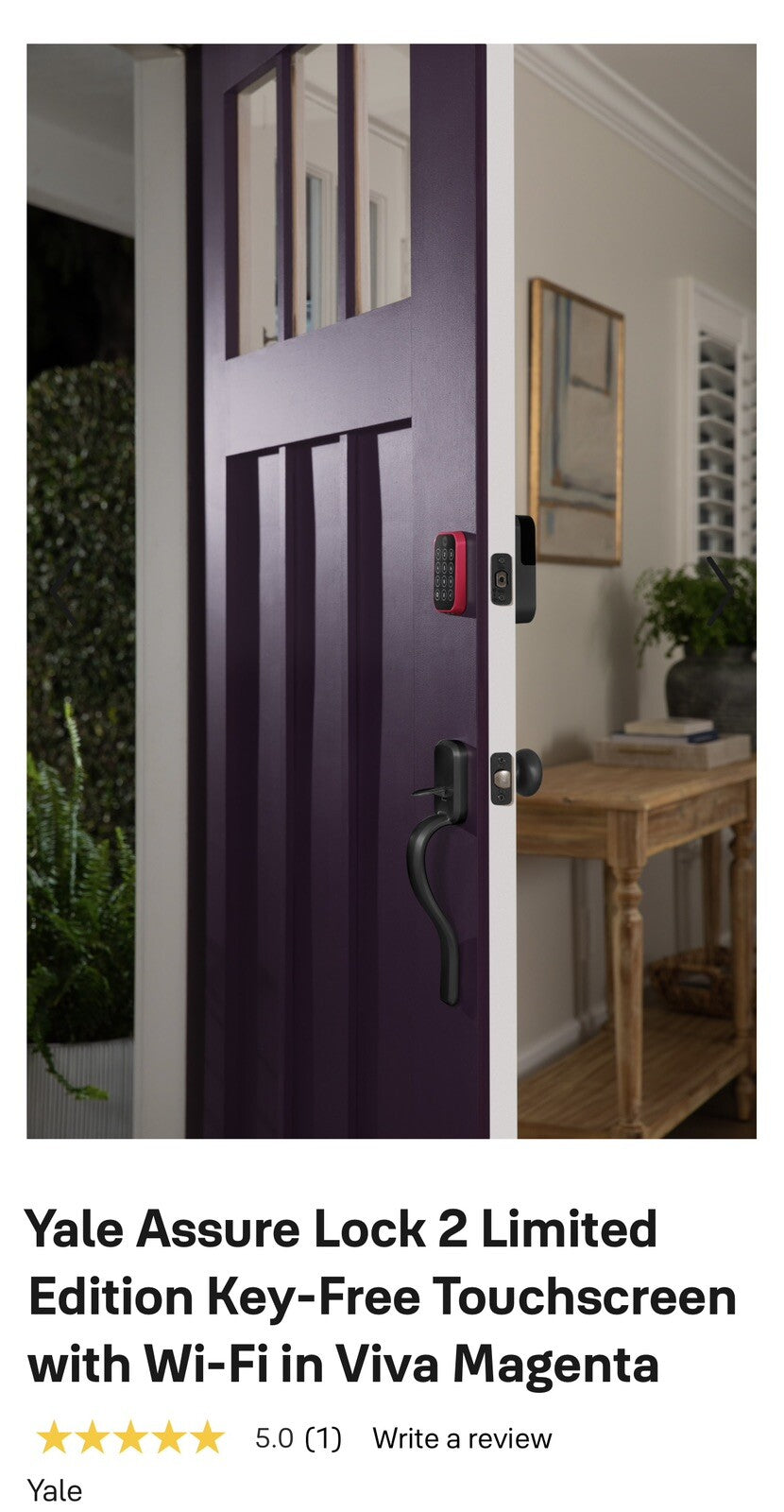 Yale Assure Lock 2 Limited Edition
