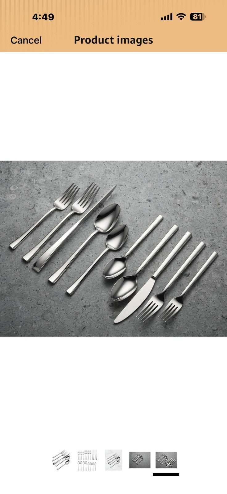 Oneida 898320 Maxine Mirror 20-Piece Flatware Set