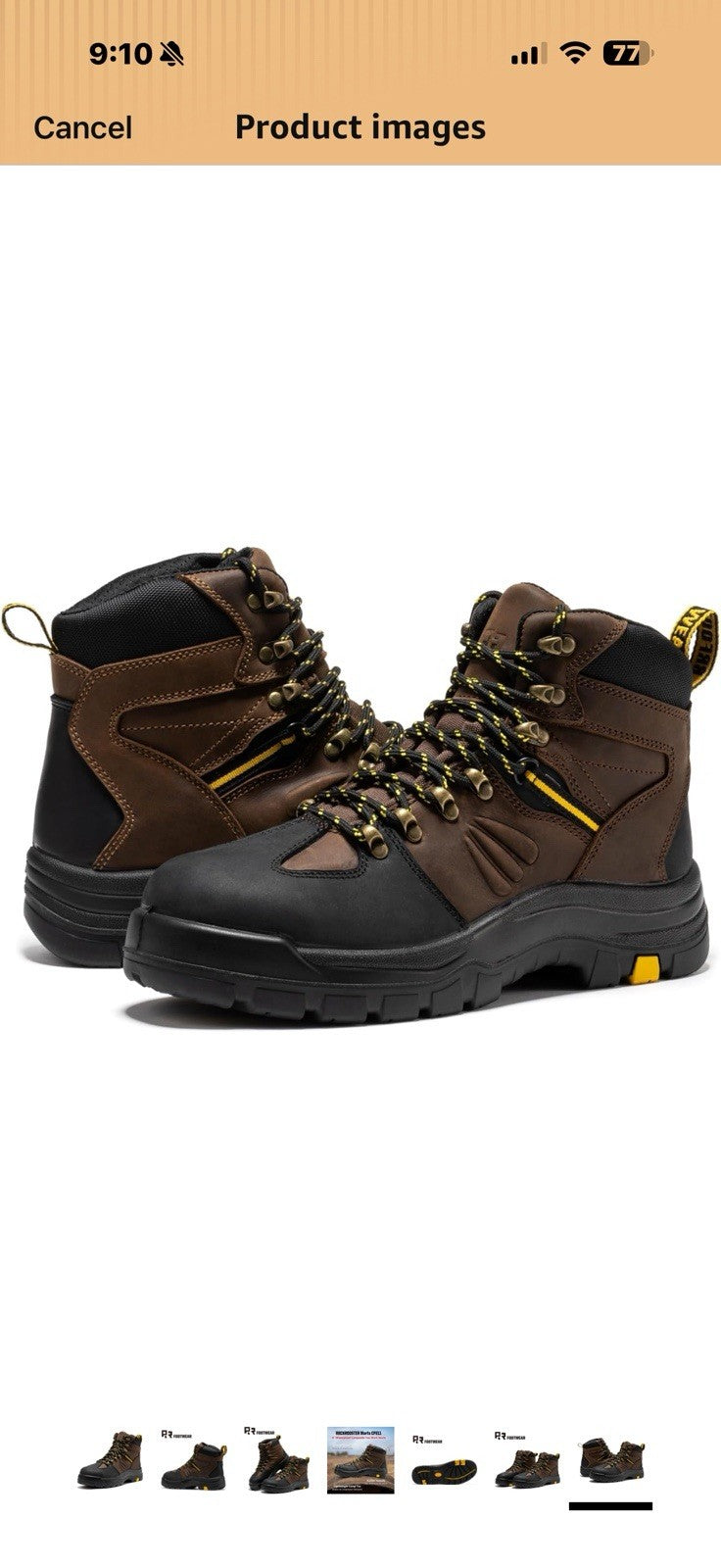 ROCKROOSTER Marfa Composite Toe 6-Inch Ankle Support Waterproof 11.5 Wide