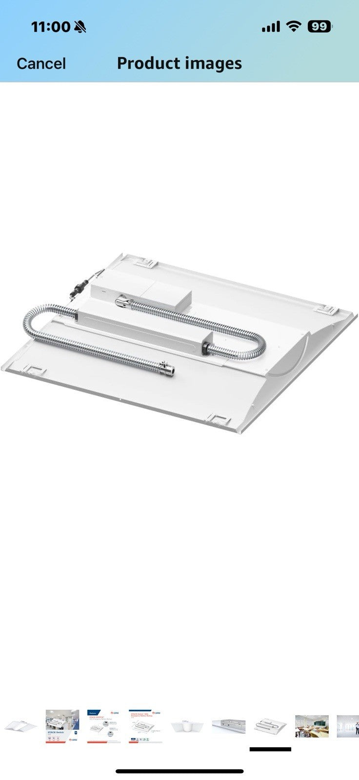 Lithonia Lighting 2 ft. x 2 ft. Stack Switch LED Lay-in Ceiling Light Fixture,