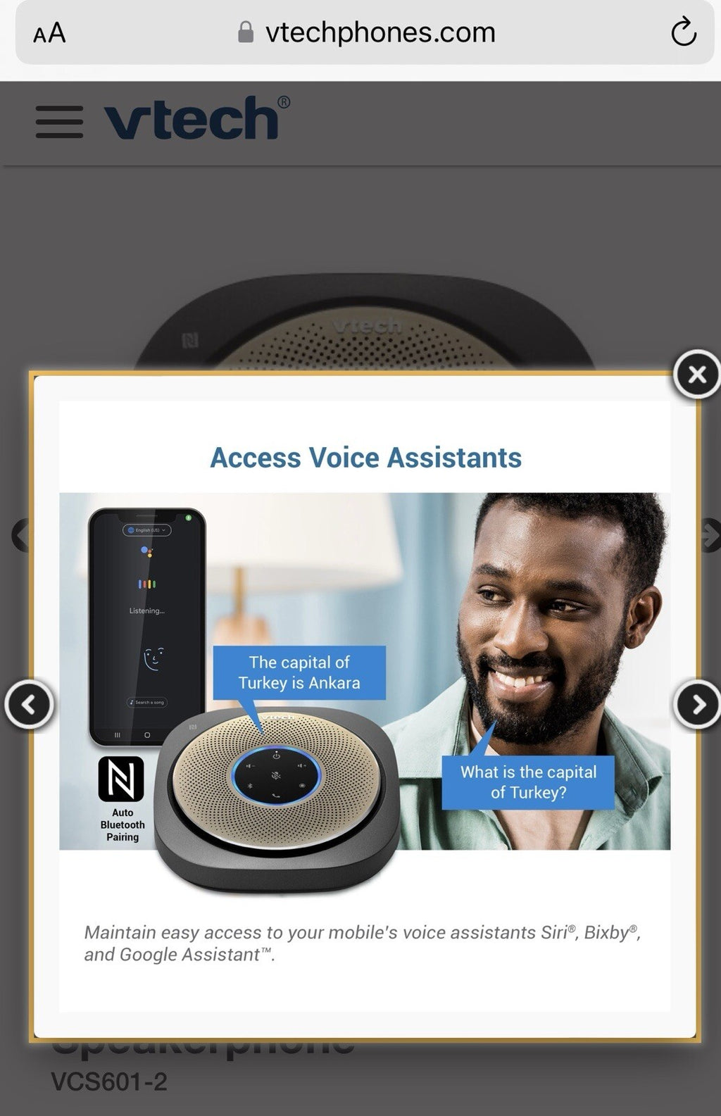 Smart Conference Speakerphone VCS601-2