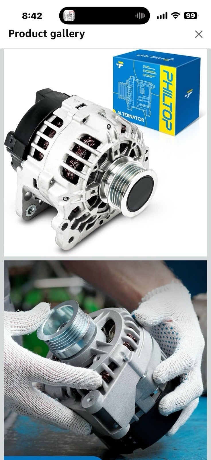 PHILTOP Alternator Compatible With 2005-2014 Volkswagen Jetta 2.5L