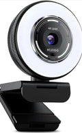 NexiGo N680E Pro 4K Webcam with Ring Light, PDAF Autofocus, 1080p 60FPS