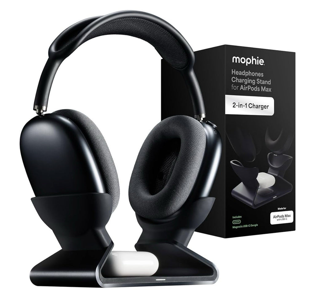 Mophie Max Dual Charging Stand for AirPods Max Headphones – Auto Sleep