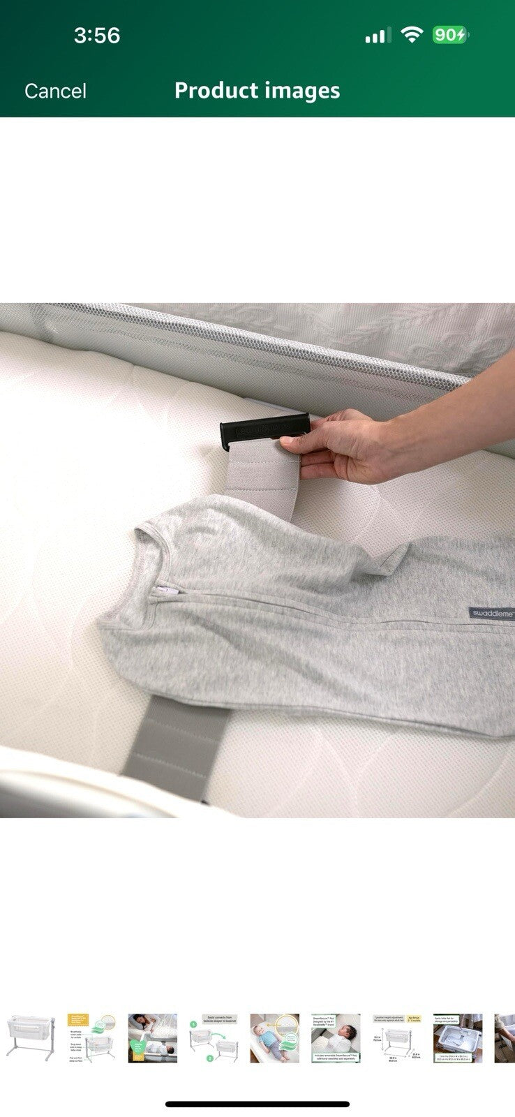 SwaddleMe by Ingenuity DreamSecure 2-in-1 Co-Sleeping Bassinet, DreamSecure