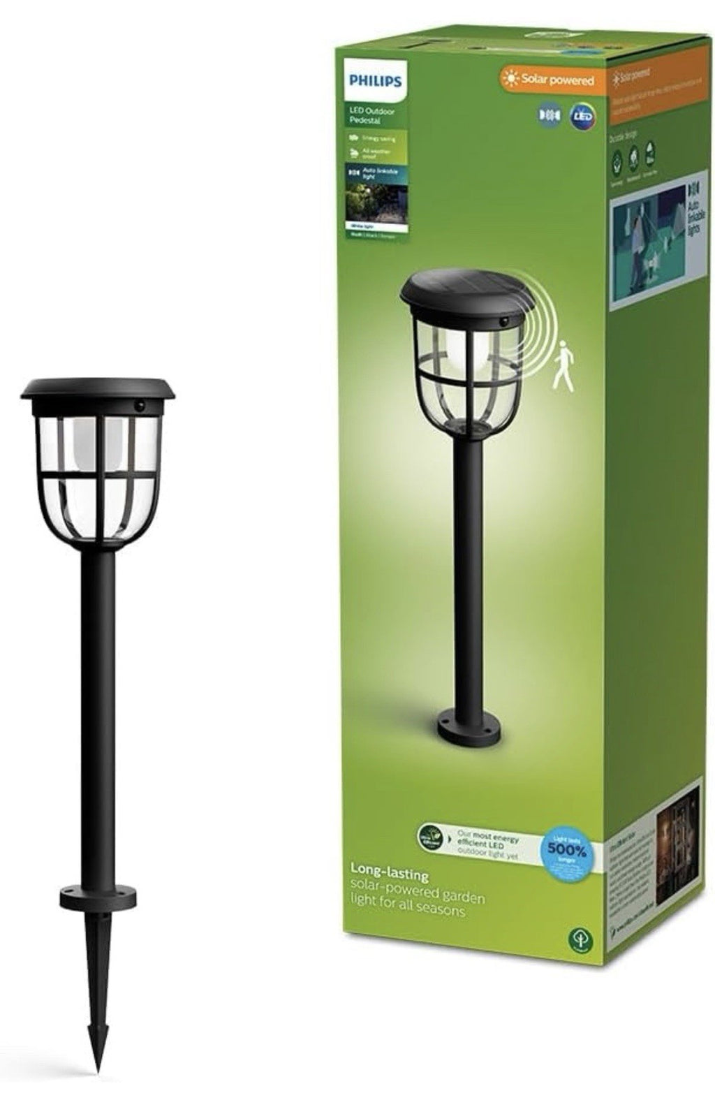 Philips Solar LED 1-Pack Ultra-Efficient Pathway Light - Radii, Automatically