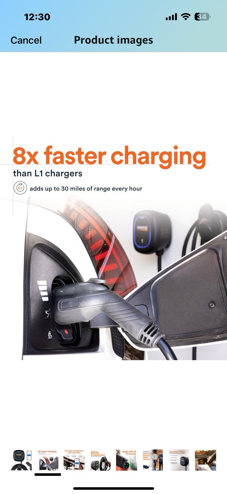 Generac Electric Vehicle (EV) Charger Level 2 Plus, 40 AMP - Quick Charge