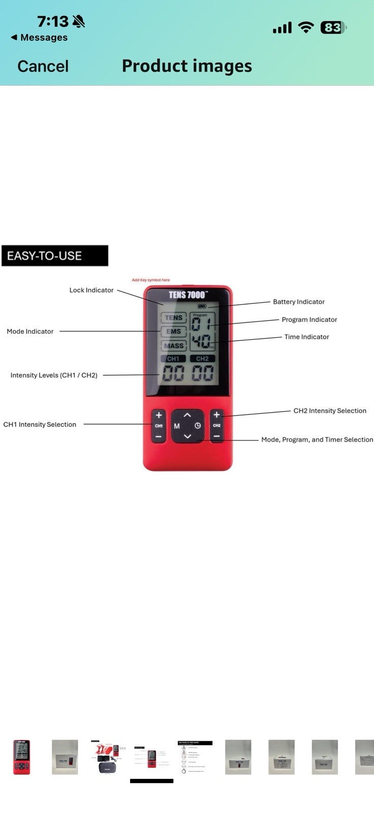 Transcutaneous Electrical Nerve Stimulator for Pain Relief