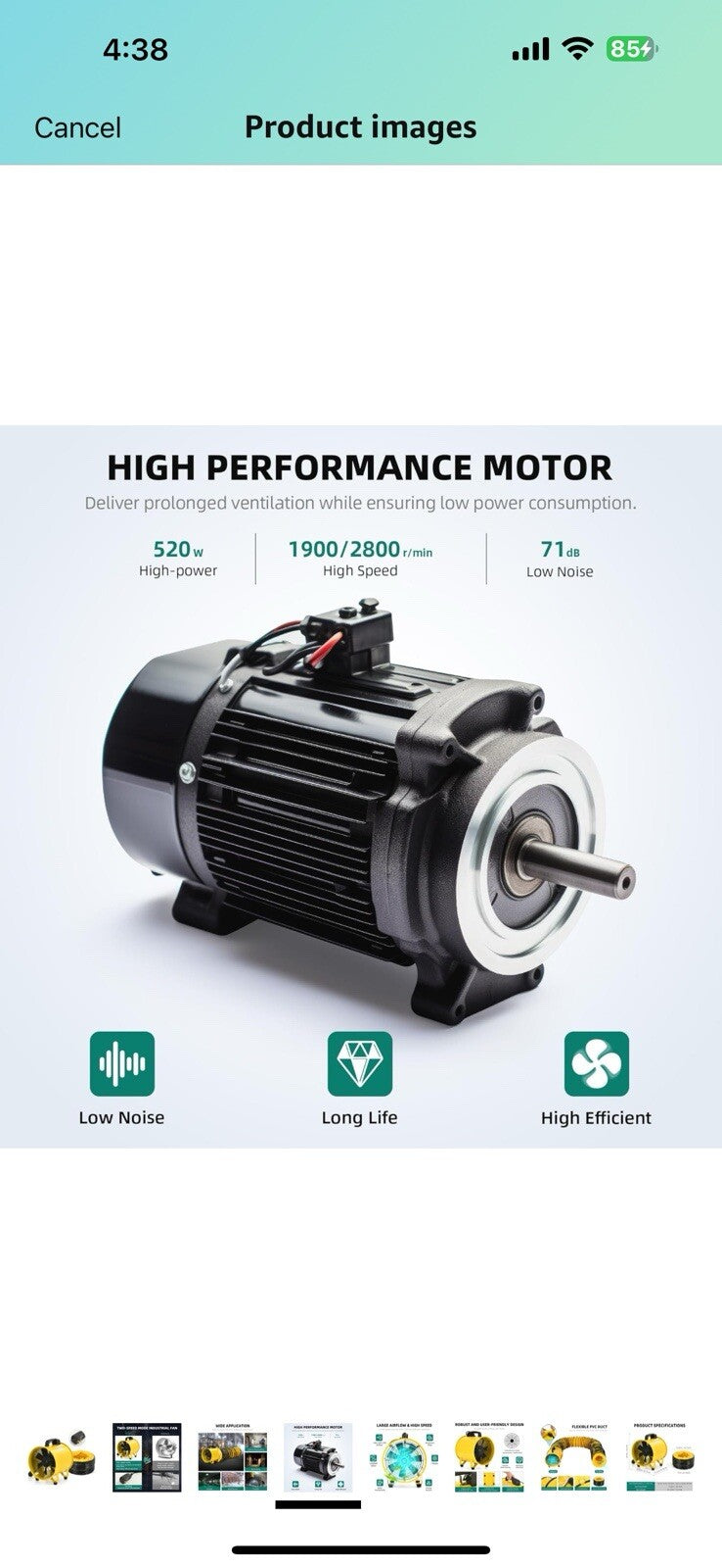 YITAHOME Two Speed Exhaust Fan 12 Inch, Utility Blower Extractor Fan