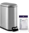 happimess  Roland 10.6 Gal. Chrome Step-Open Trash Can