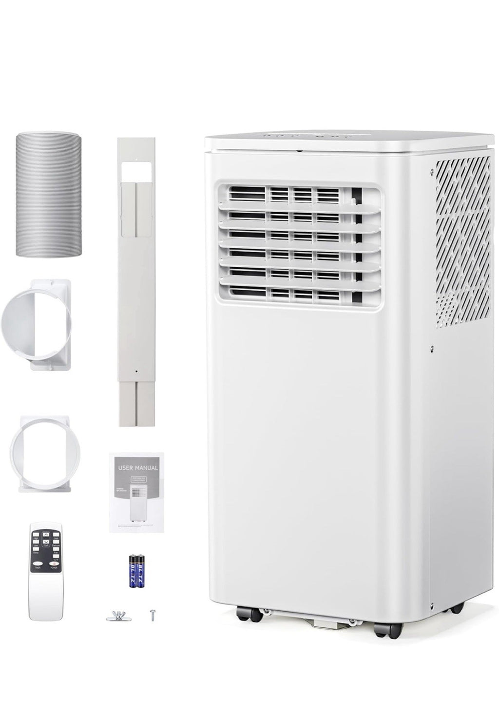 Portable 8000 BTU Air Conditioner, 4 in 1 protable AC, Cools 350sq. ft, Remote 