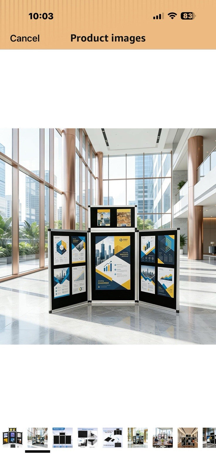 LITTLE TREE 3+1 Panel Trade Show Presentation Board, 70.8" x 35.4" Portable