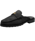 Coach Women's Jocelyn Backless Loafer, Charcoal/Black, 5