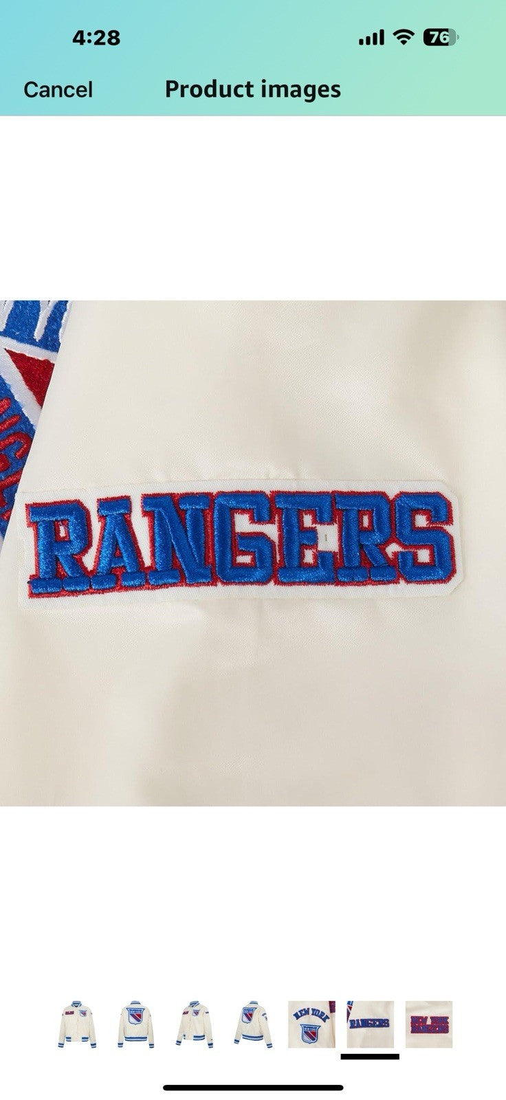 Womens NHL Retro Classics Satin Jacket Large 