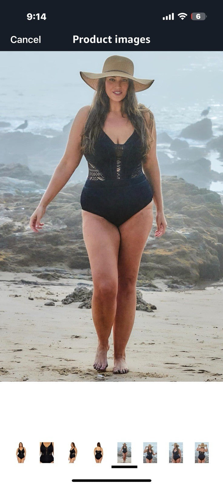 Women's Color Play Plus Size Crochet Tummy Control One Piece Swimsuit,OX Size