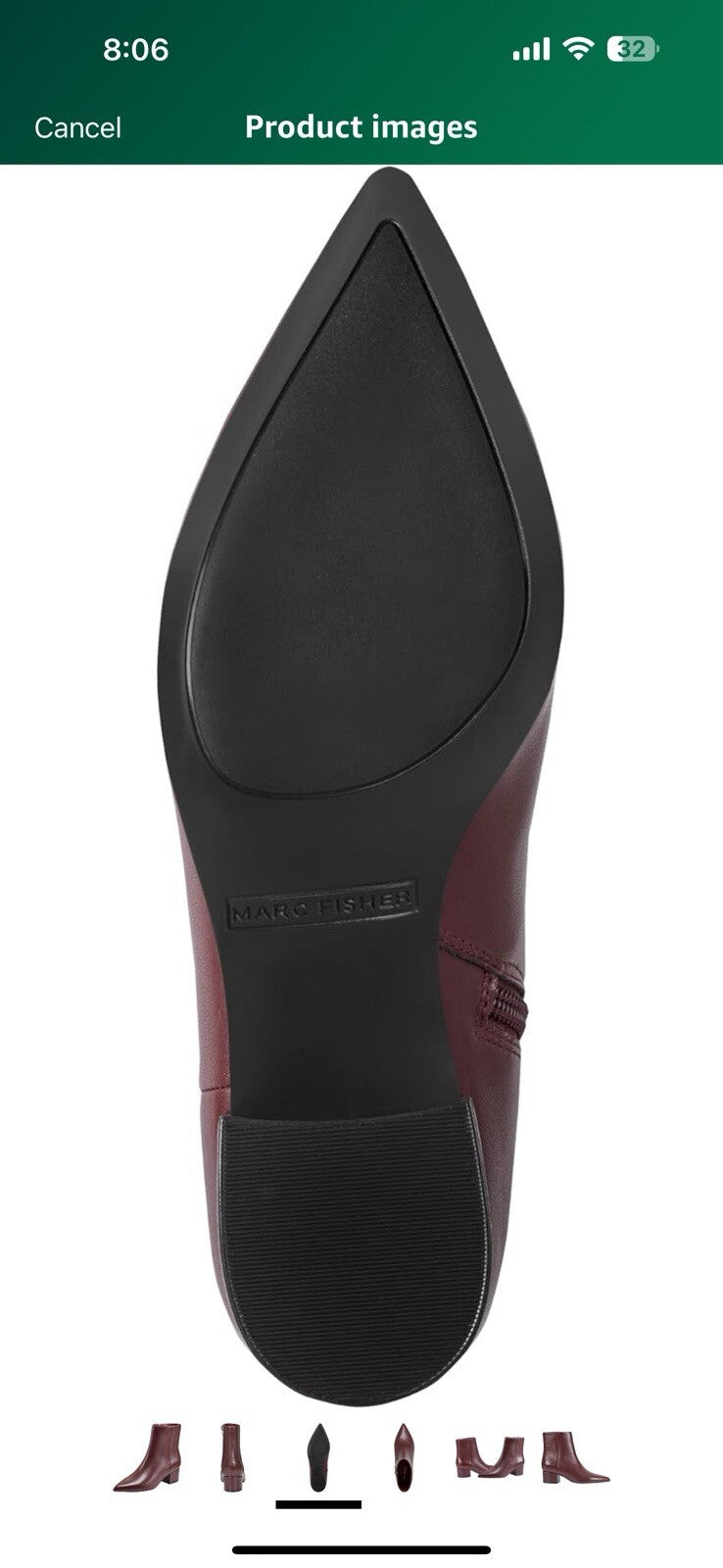 Marc Fisher Women's Gismo Ankle Boot Size 8 