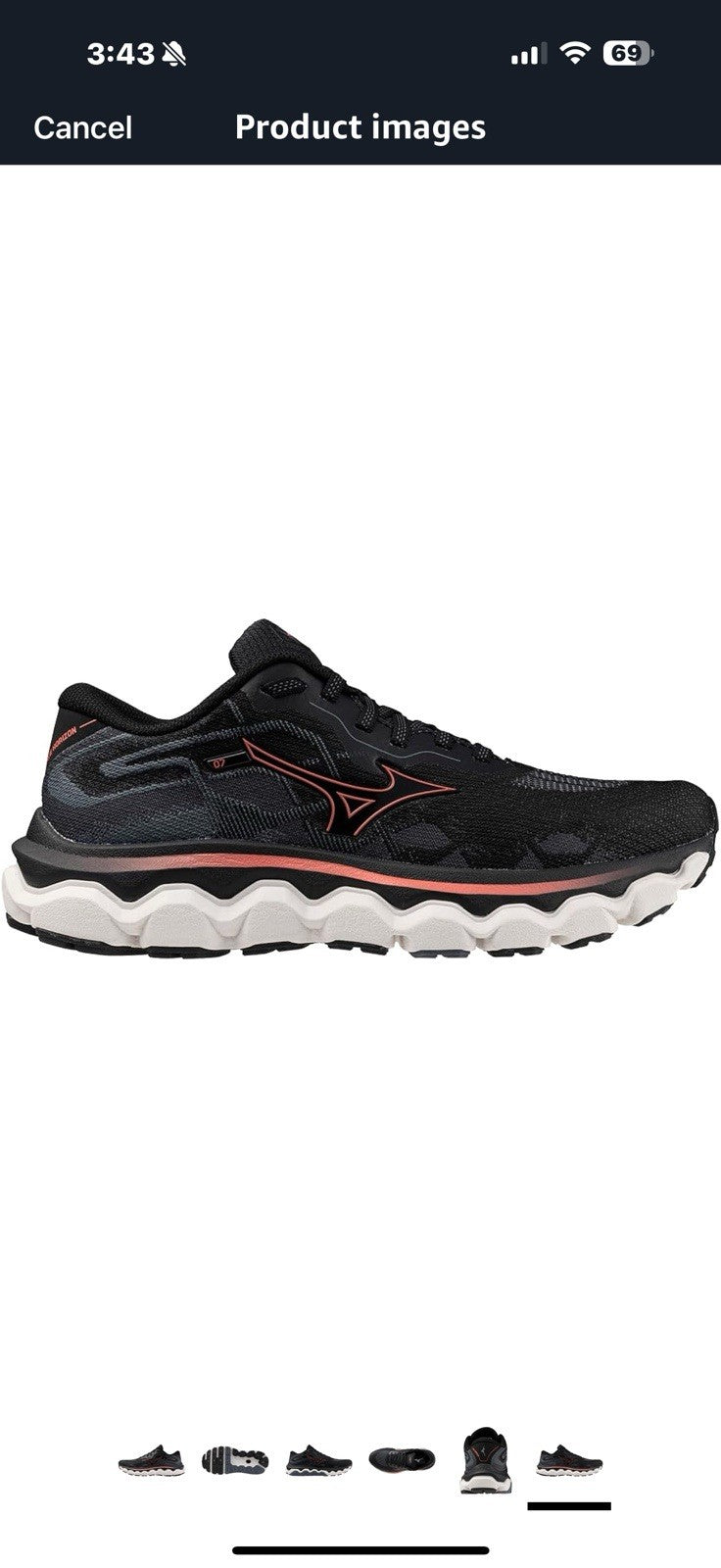 Mizuno Women's Wave Horizon 7 Running Shoe  10 Wide 