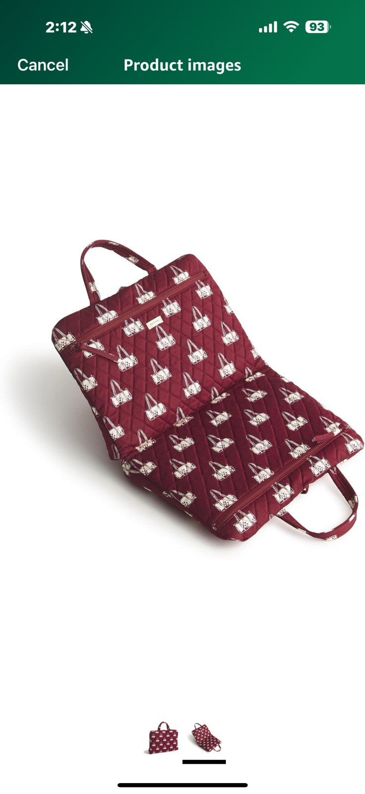 Vera Bradley Cotton Tie Travel Organizer