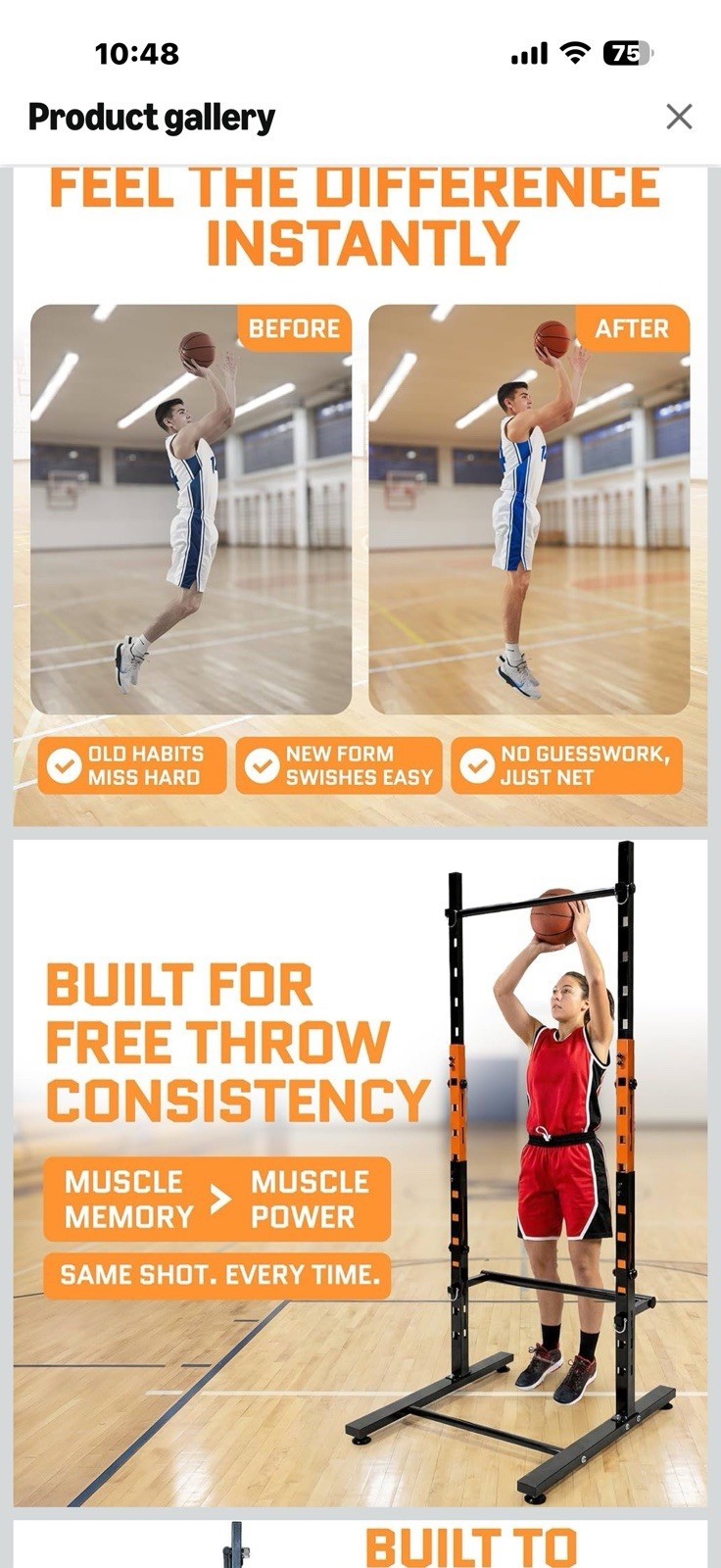 ACELETIQS Basketball Shooting Trainer with Adjustable Crossbar – Improve