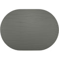 Fortessa Strata Leather Placemat, 13.3 x 16.5 Oval Placemat (Set of 4)
