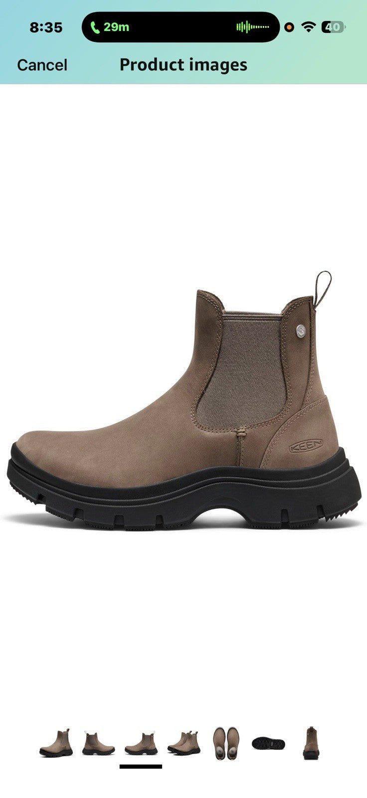 KEEN womens Kosa Chelsea Classic Platform Style Comfortable Pull On7.5