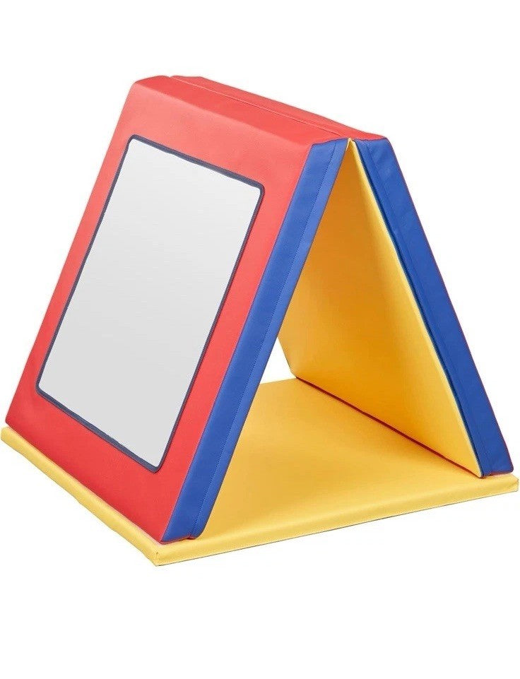 ECR4Kids SoftZone Folding Floor Mirror, Sensory Toy, Assorted 