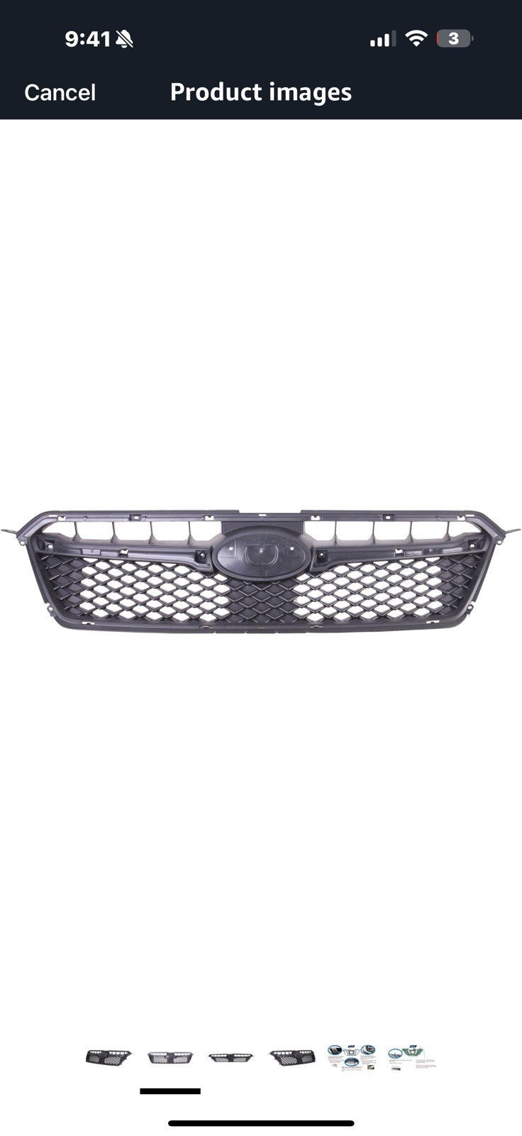 Front Grille Compatible with 2015-2016 Subaru Impreza Wagon