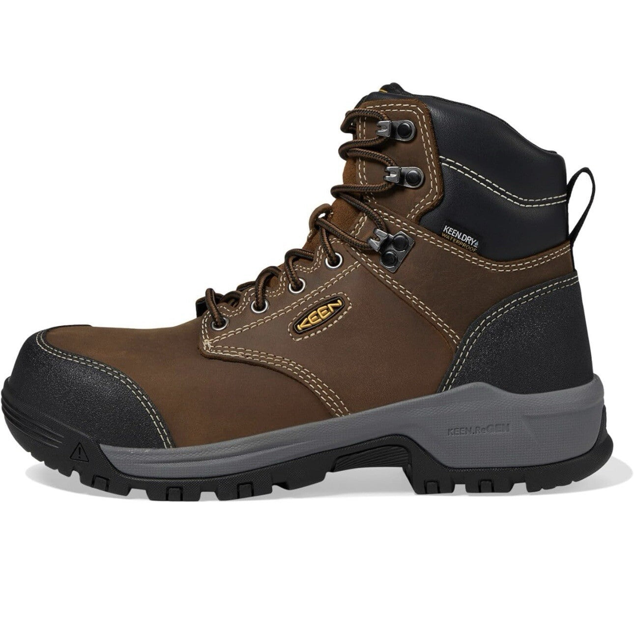 KEEN Utility Women's Evanston 6" Composite Toe Waterproof Leather 7.5 Wide