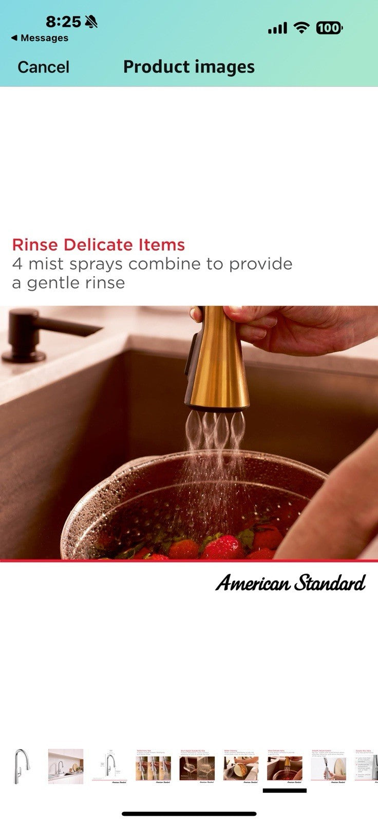 American Standard 1048810000 Aspirations Single-Hole Kitchen Sink Faucet 