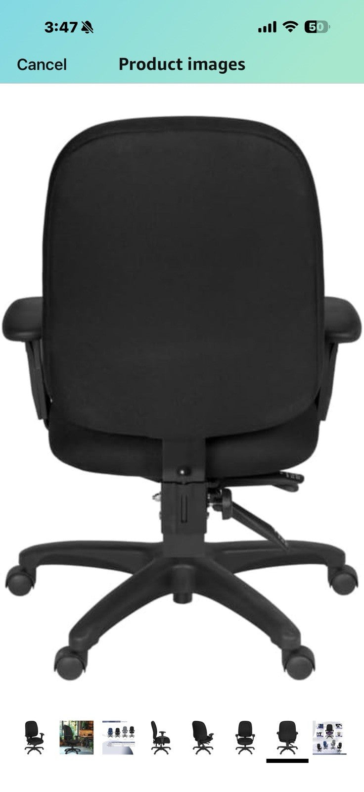Romig Comfort Series High-Back Multifunctional Fabric Computer 