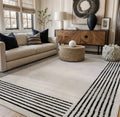 Rugshop Modern Minimal Bordered Indoor Area Rug for Living Room